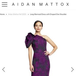 Long Mermaid Dress Draped With One Shoulder